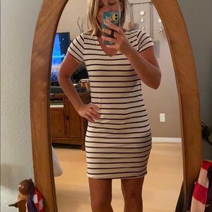 Fitted Striped Mini-dress